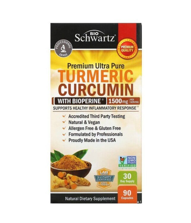 Bio Schwartz, Curcumine, 500 mg | Куркумин, 90 капсул