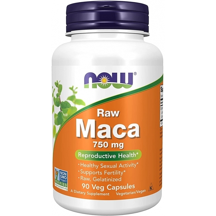 NOW Foods, Maca | Мака, необработанная, 750 мг, 90 капсул